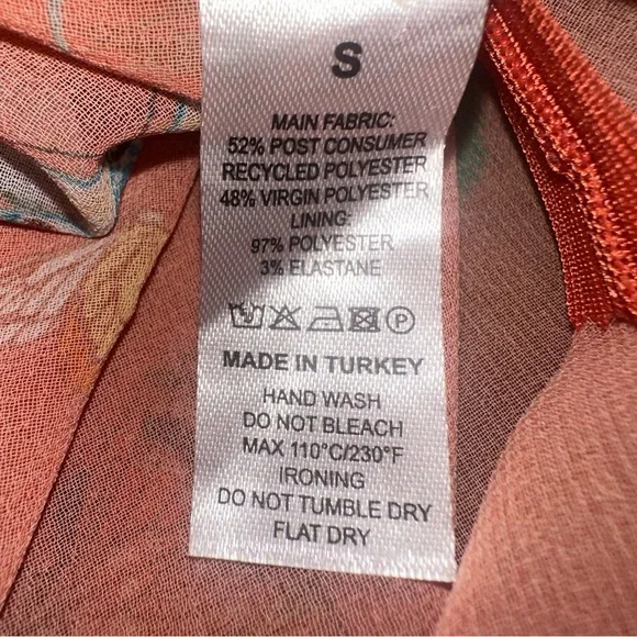 My Beachy Side Butterfly Begonia Cut Out Maxi Dress Romantic Small Orange - Picture 11 of 11